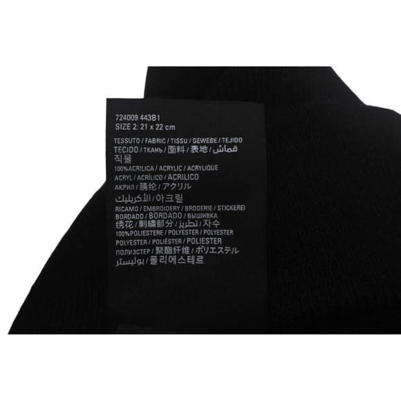 Balenciaga ADIDAS Beanie Knit Cap Black White Acrylic - Picture 7 of 7